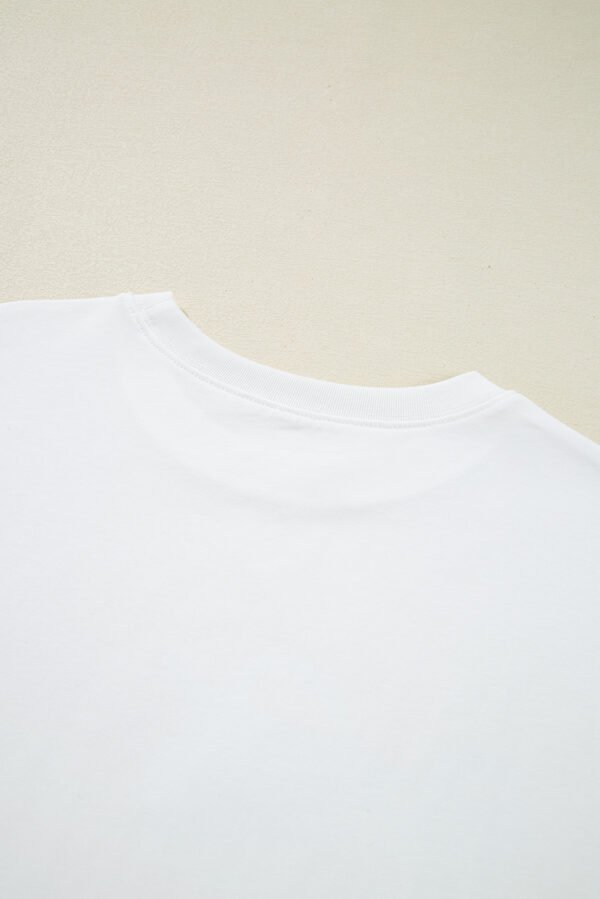 White Flag Bow Graphic Crewneck Tee