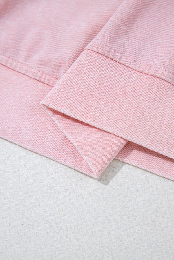 Light Pink 2 Pieces Mineral Wash Cotton Tank Top Lined Split Skirt Set