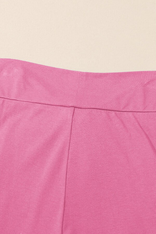 Bonbon Knotted Drop Waist Split Leg Relaxed Pants