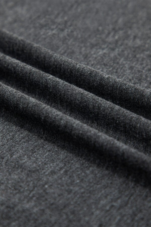 Carbon Grey Twisted Bust V Neck Sleeveless Dress