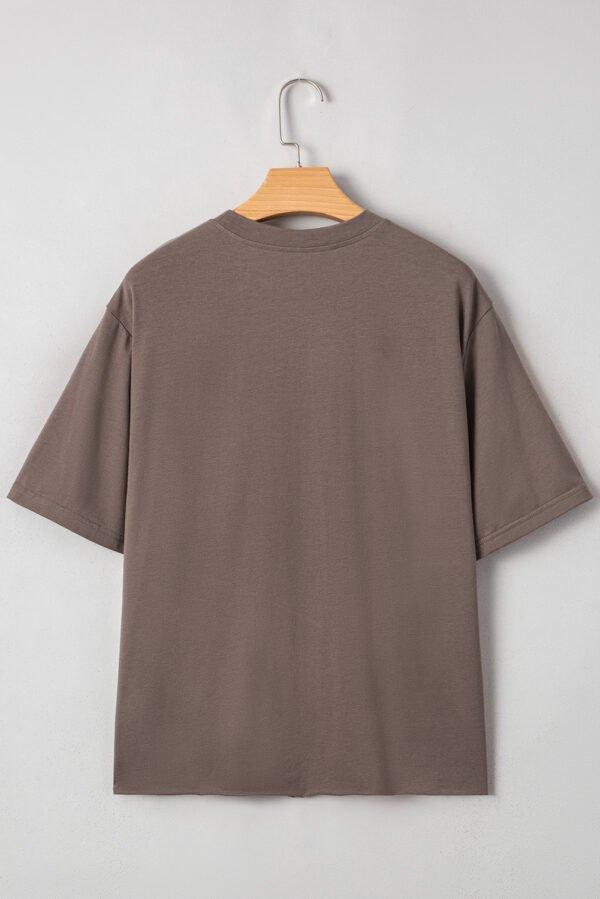 Chicory Coffee Honky Tonk Honey Graphic Crew Neck Western Fashion Tee