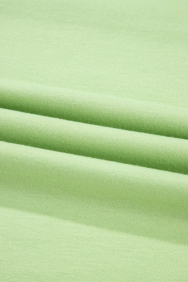 Meadow Mist Green Solid Loose V Neck Half Sleeve Tee and Shorts