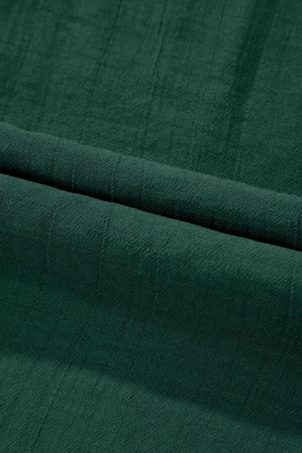 Green Bay Eyelet Embroidered Sleeve Tie V Neck Blouse