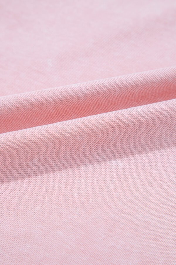 Light Pink 2 Pieces Mineral Wash Cotton Tank Top Lined Split Skirt Set