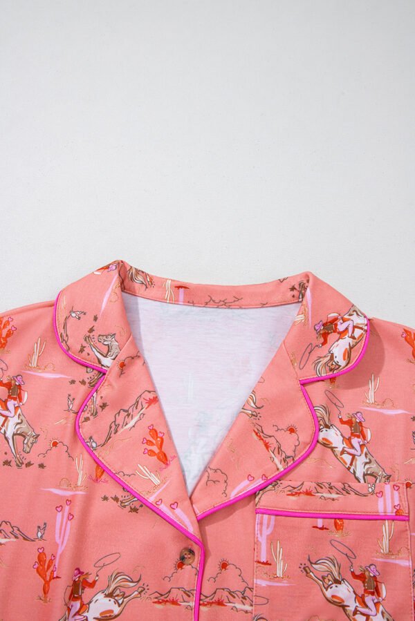 Blossom Cowgirl Country Print Pajamas Set