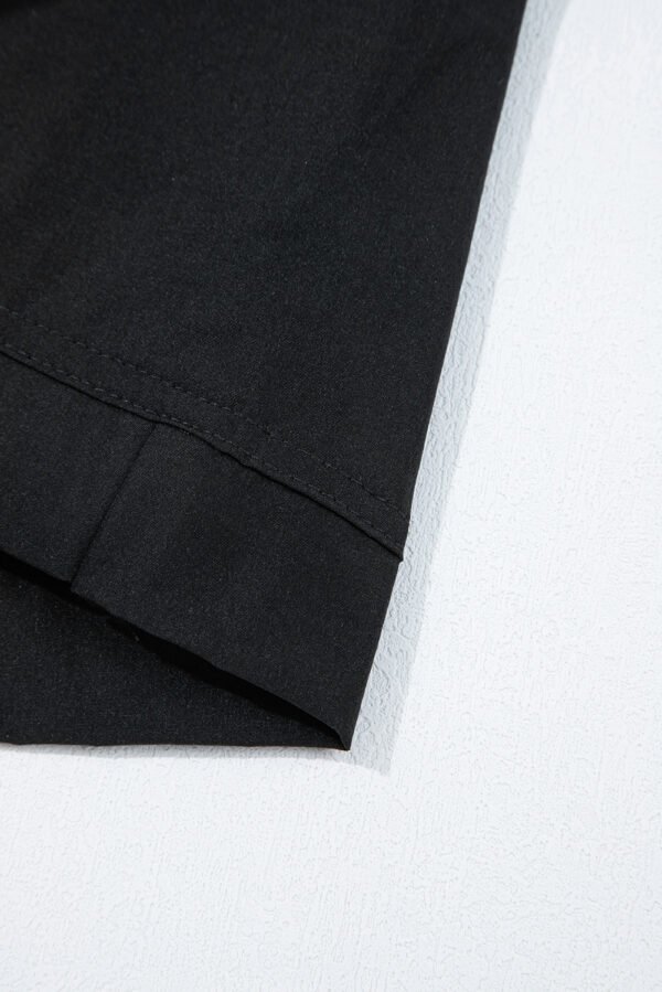 Black Cargo Pocket Elastic Waist Active Casual Skort