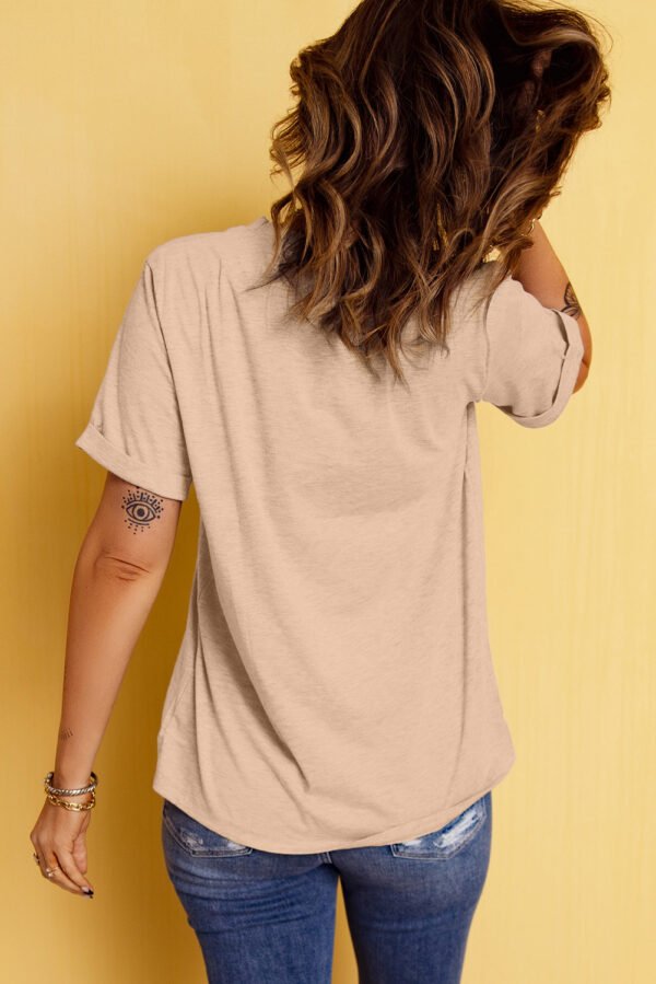 Khaki Sequin Rodeo Graphic Crewneck Tee