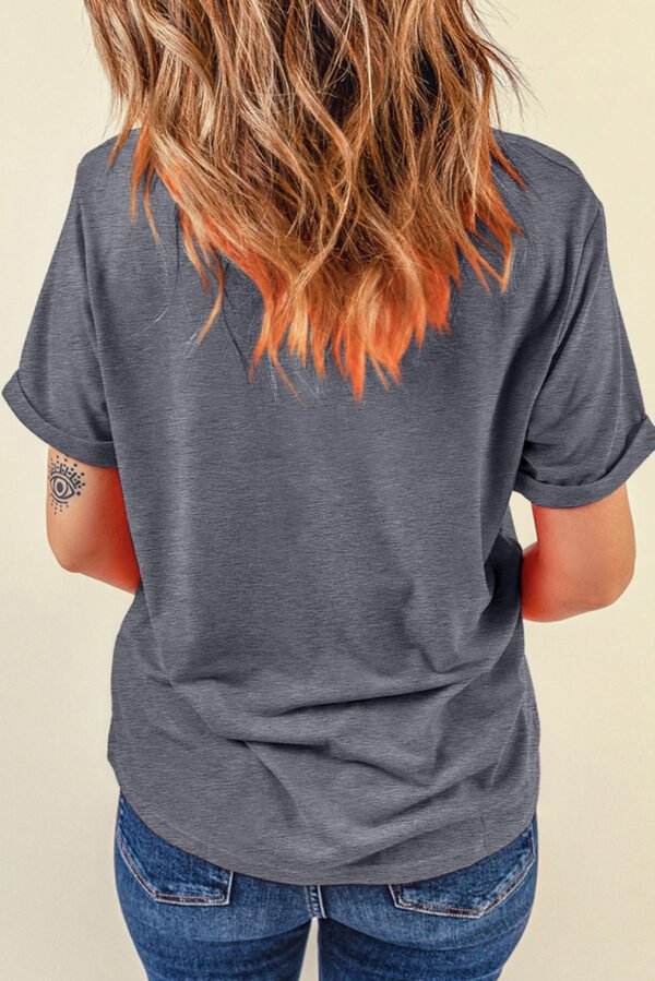 Gray Sunflower Cowgirl Boots Print Western Fashion T Shirt