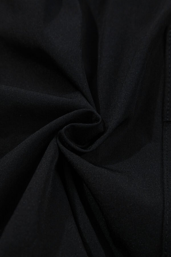 Black Cargo Pocket Elastic Waist Active Casual Skort