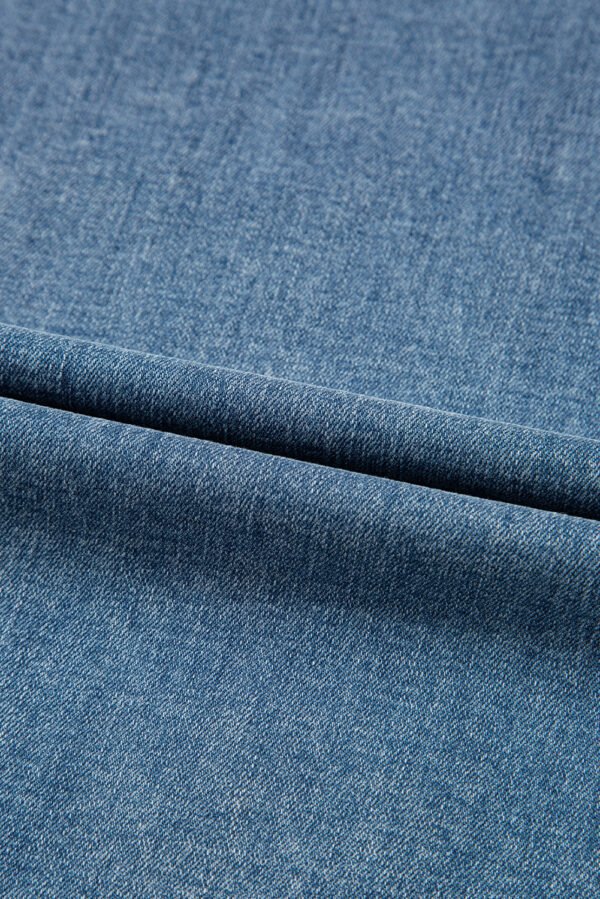 Dusk Blue Medium Wash Super Wide Leg Denim Pants