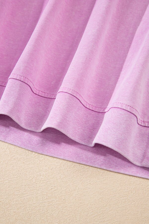 Phalaenopsis 2 Pieces Mineral Wash Cotton Tank Top Lined Split Skirt Set