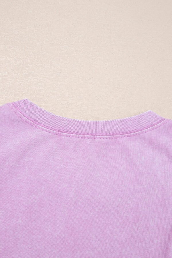 Phalaenopsis Mineral Wash Patched Chest Pocket Casual Tank Top