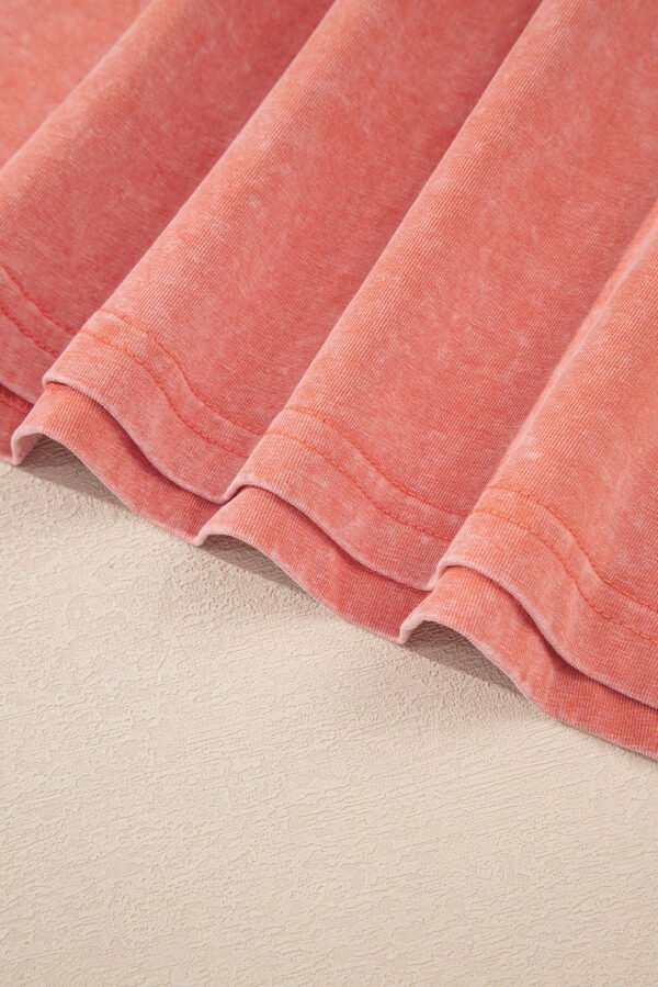 Flamingo Mineral Wash Tank Mini Dress with Pockets