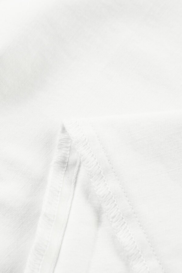 White High Waist Straight Leg Cargo Pants with Pockets