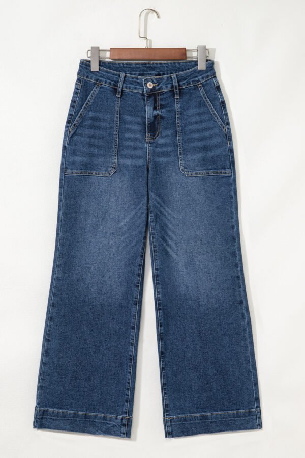 Ashleigh Blue Cropped High Rise Wide Leg Jeans