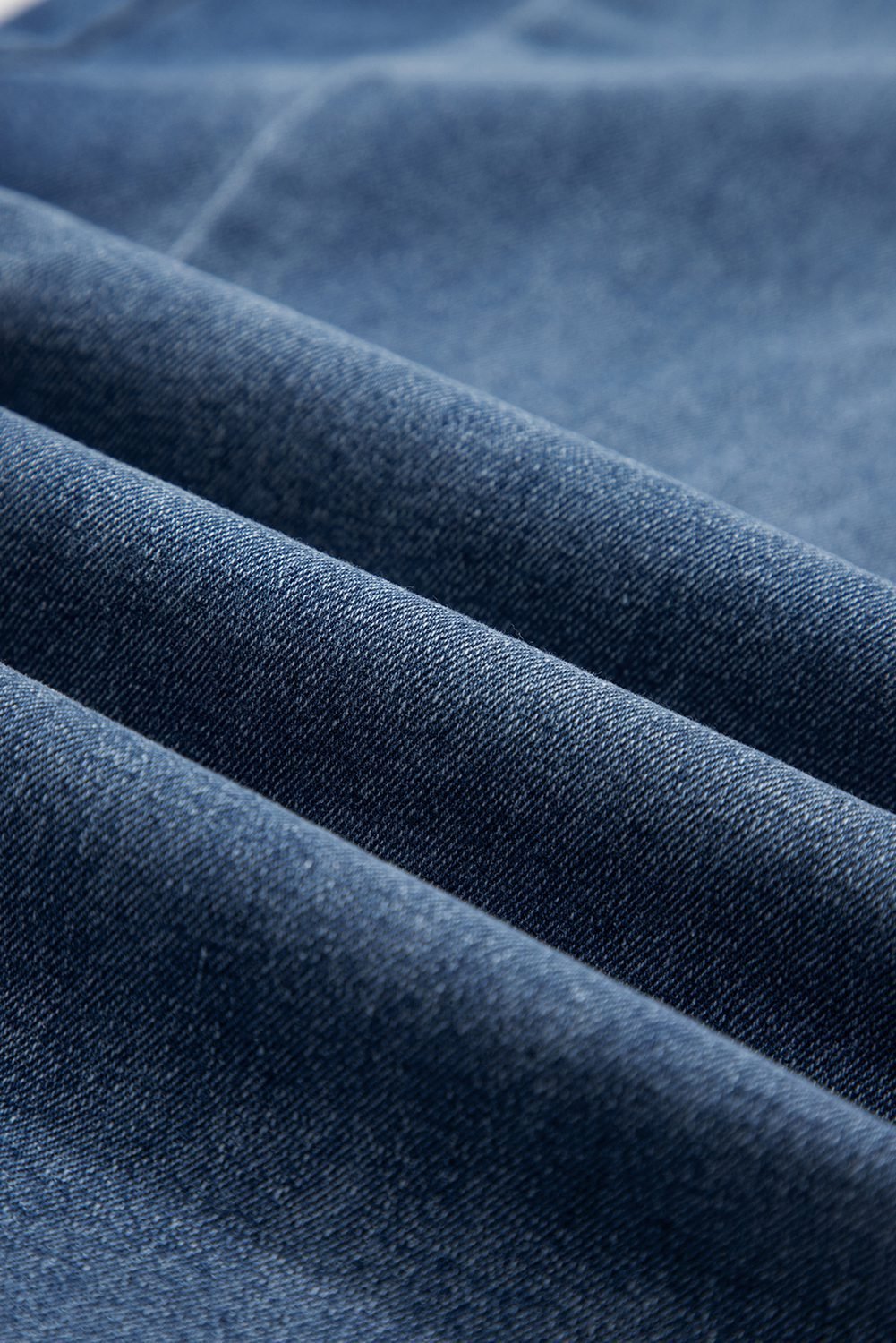 Ashleigh Blue Stitched Raw Hem Wide Leg Loose Jeans