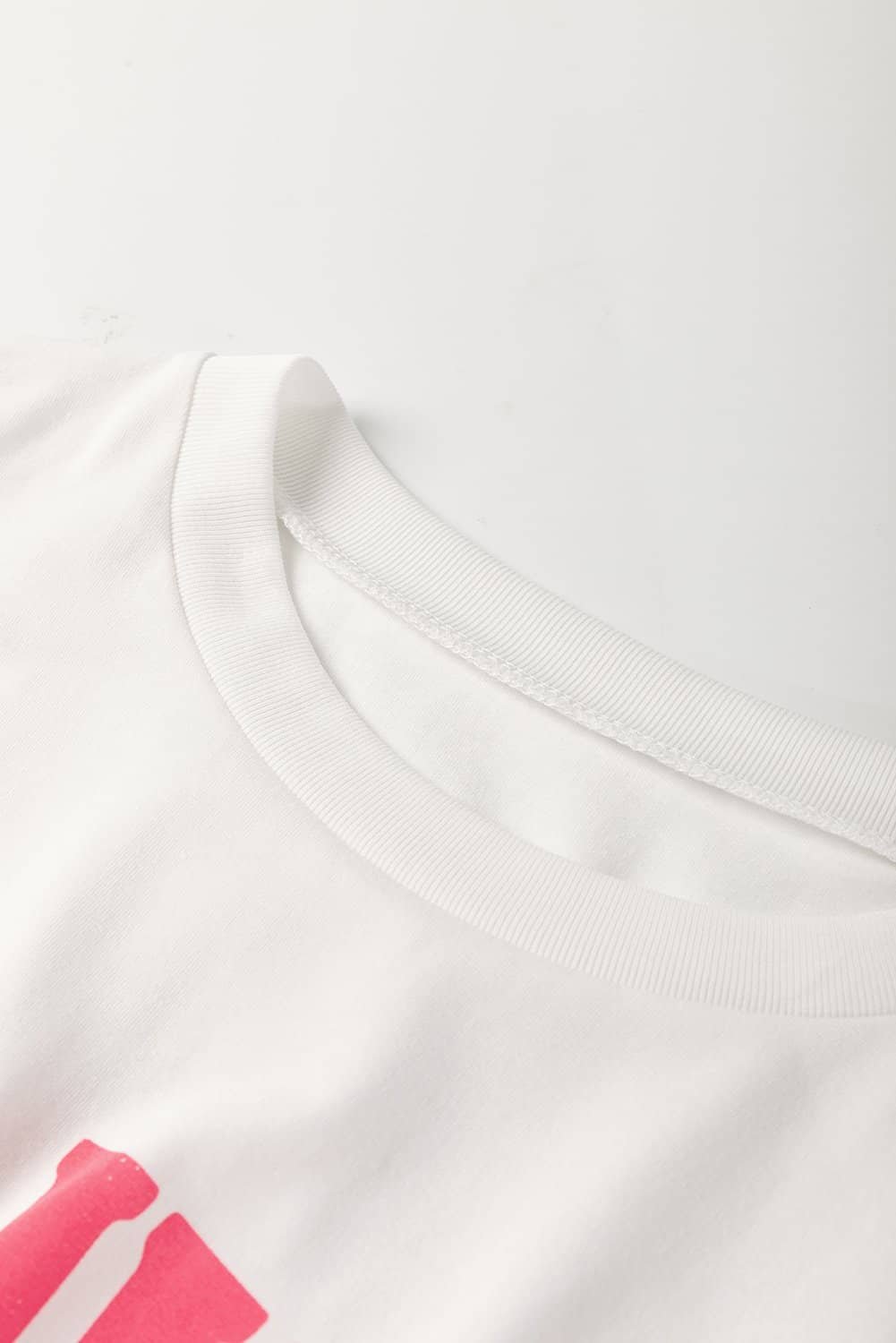 White Flower Market Graphic T Shirt