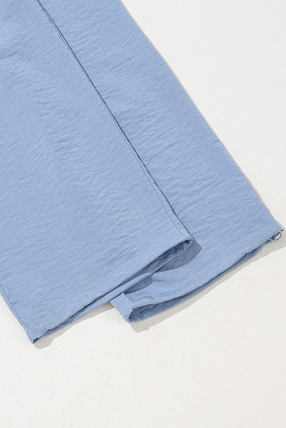 Myosotis Drawstring Elastic Waistband Pleated Loose Pants