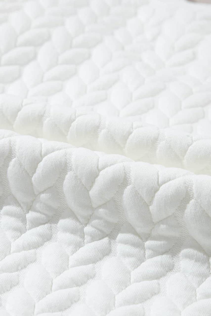 White Xoxo Glitter Chenille Cable Knit Pullover Sweatshirt