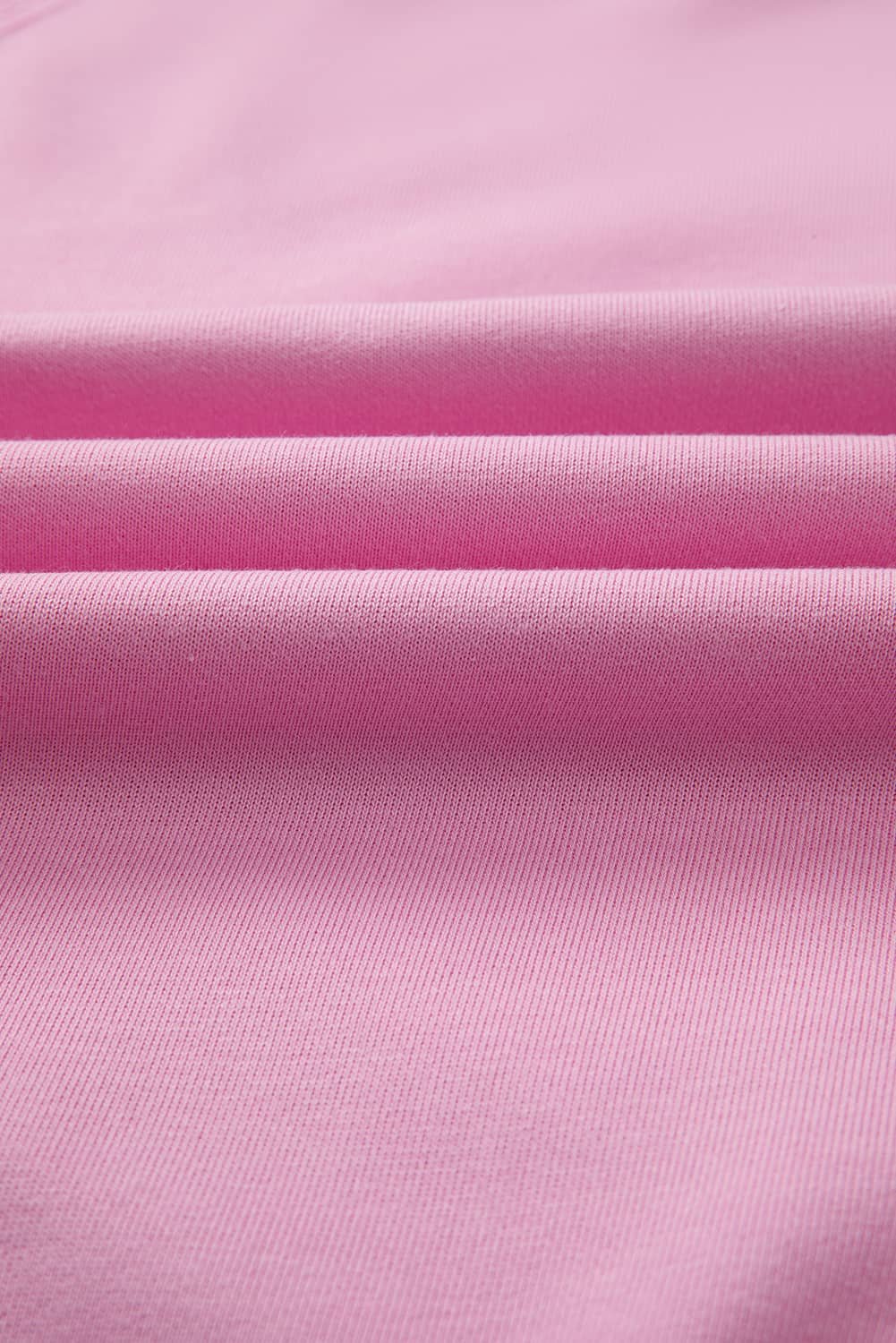 Bright Pink Lace Patched Raglan Sleeve Loose Fit Sweatshirt