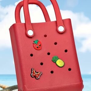 Fiery Red Waterproof Eva Hollow Tote Bag