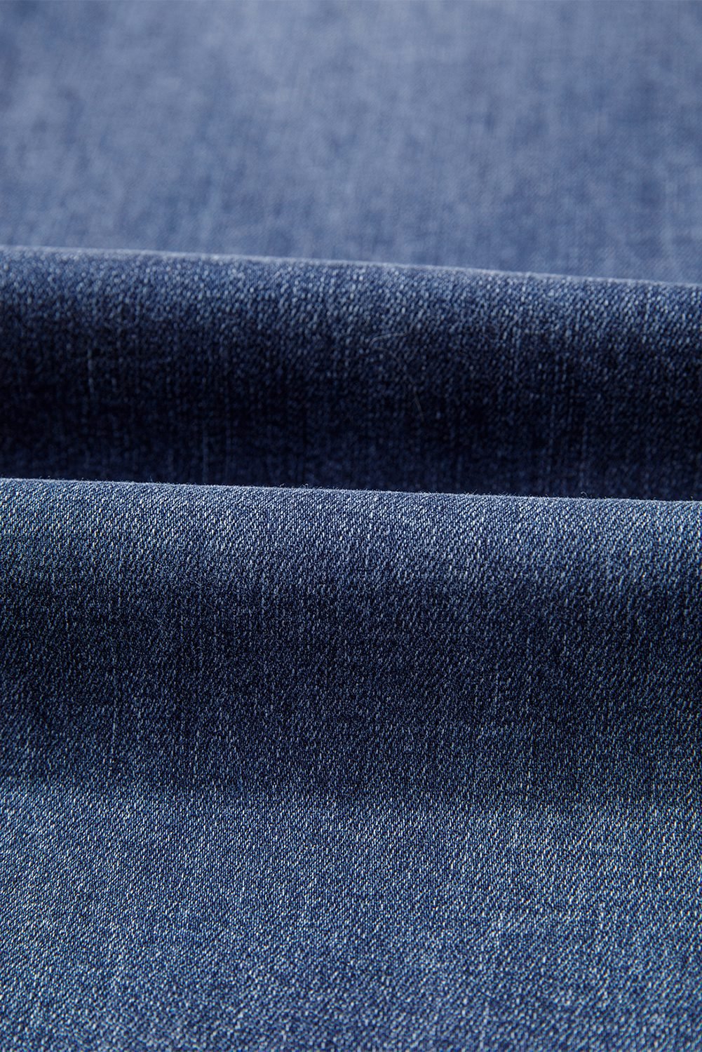 Dirty Blue High Waist Button Zip Fly Bell Bottom Jeans