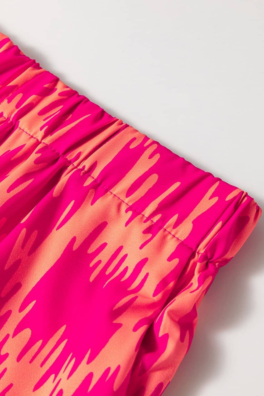 Rose Western Aztec Geometric Print Top And Ruffled Shorts Set