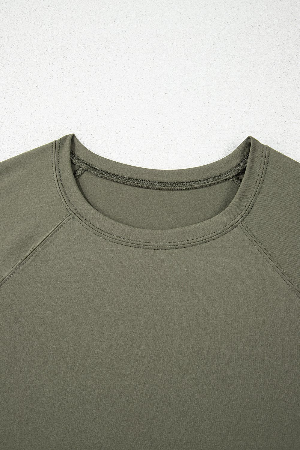 Seagrass Raw Hem Loose Tee And Wide Leg Pants Set