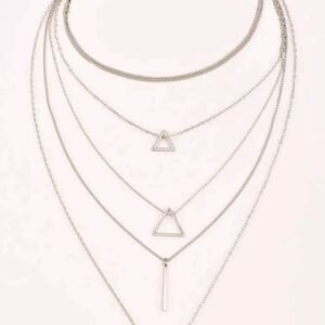 Triangle Pendant Chain Multilayer Necklace