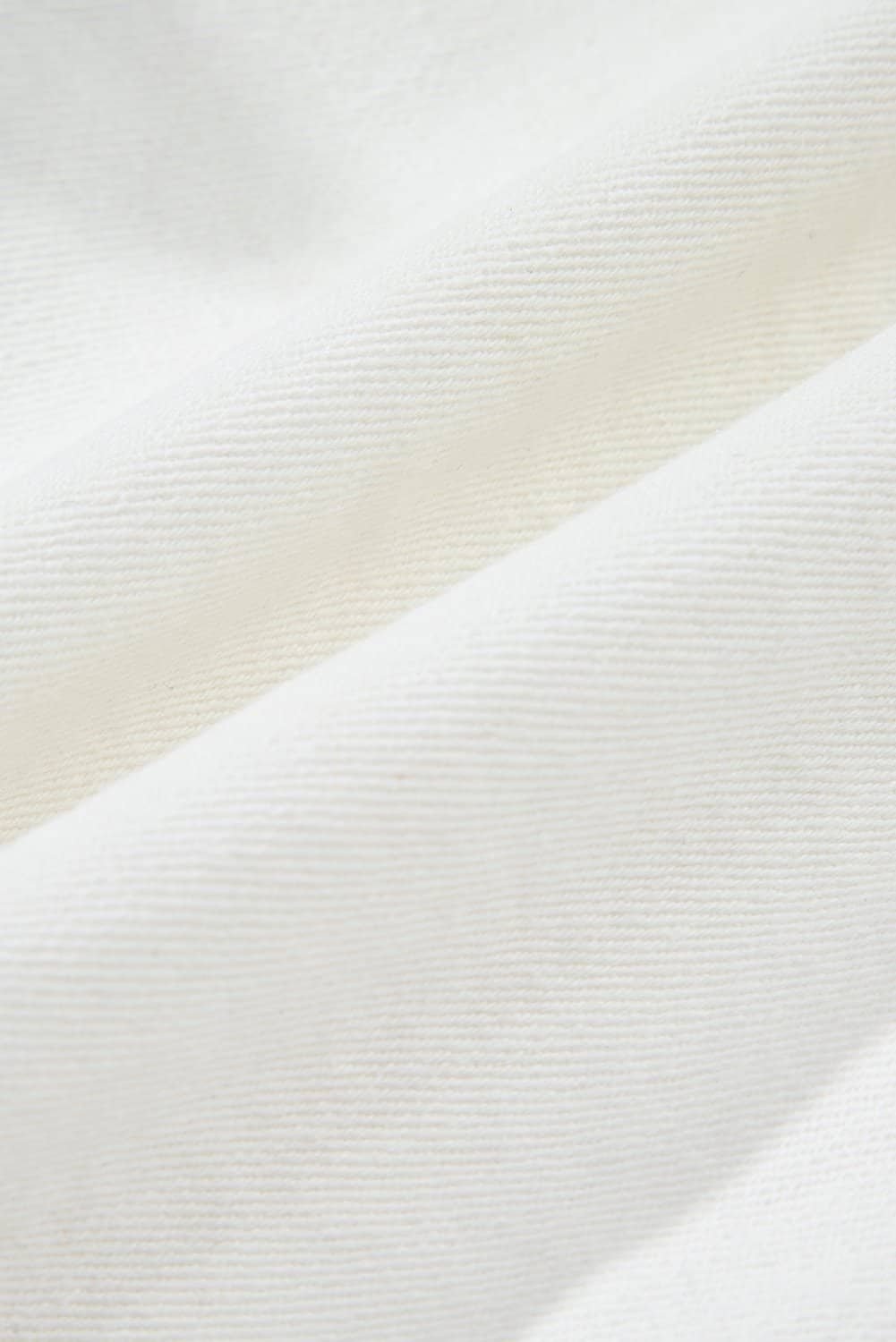 White Raw Hem High Waist Denim Shorts