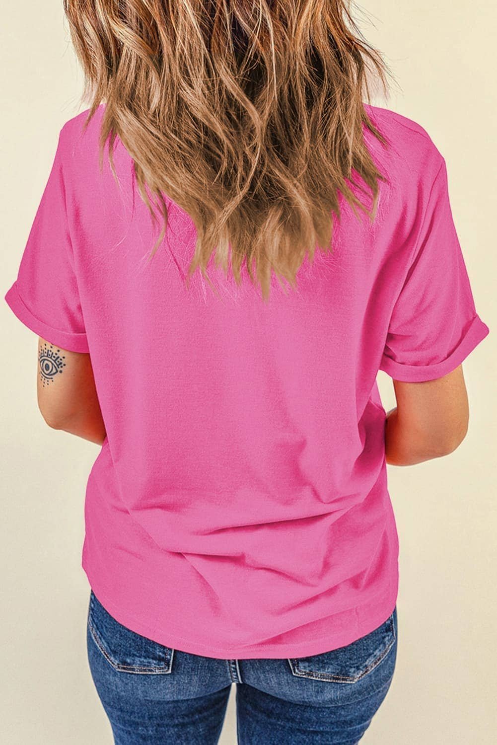 Sachet Pink Glitter Ghost Graphic Halloween T Shirt