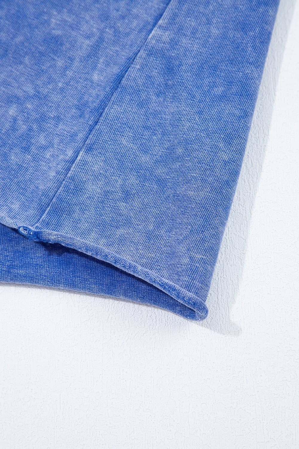 Ashleigh Blue Acid Wash Star Patched Rolled Trim Pants Set