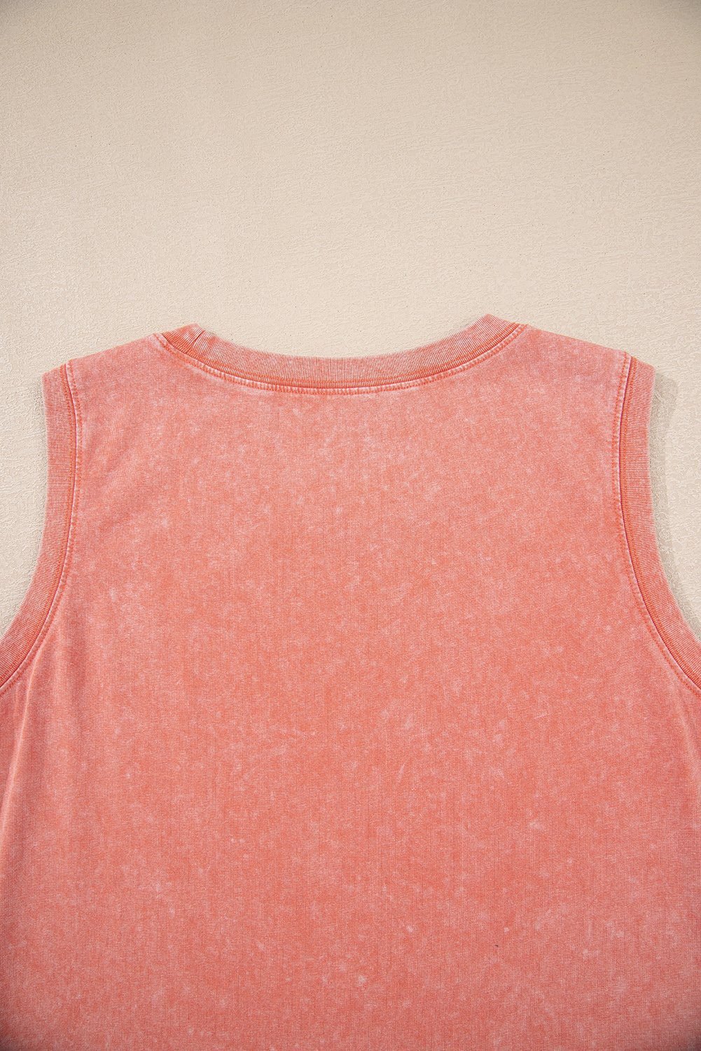 Flamingo Mineral Wash Tank Mini Dress With Pockets