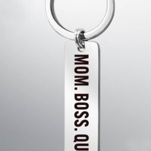 Mom Boss Queen Keyring