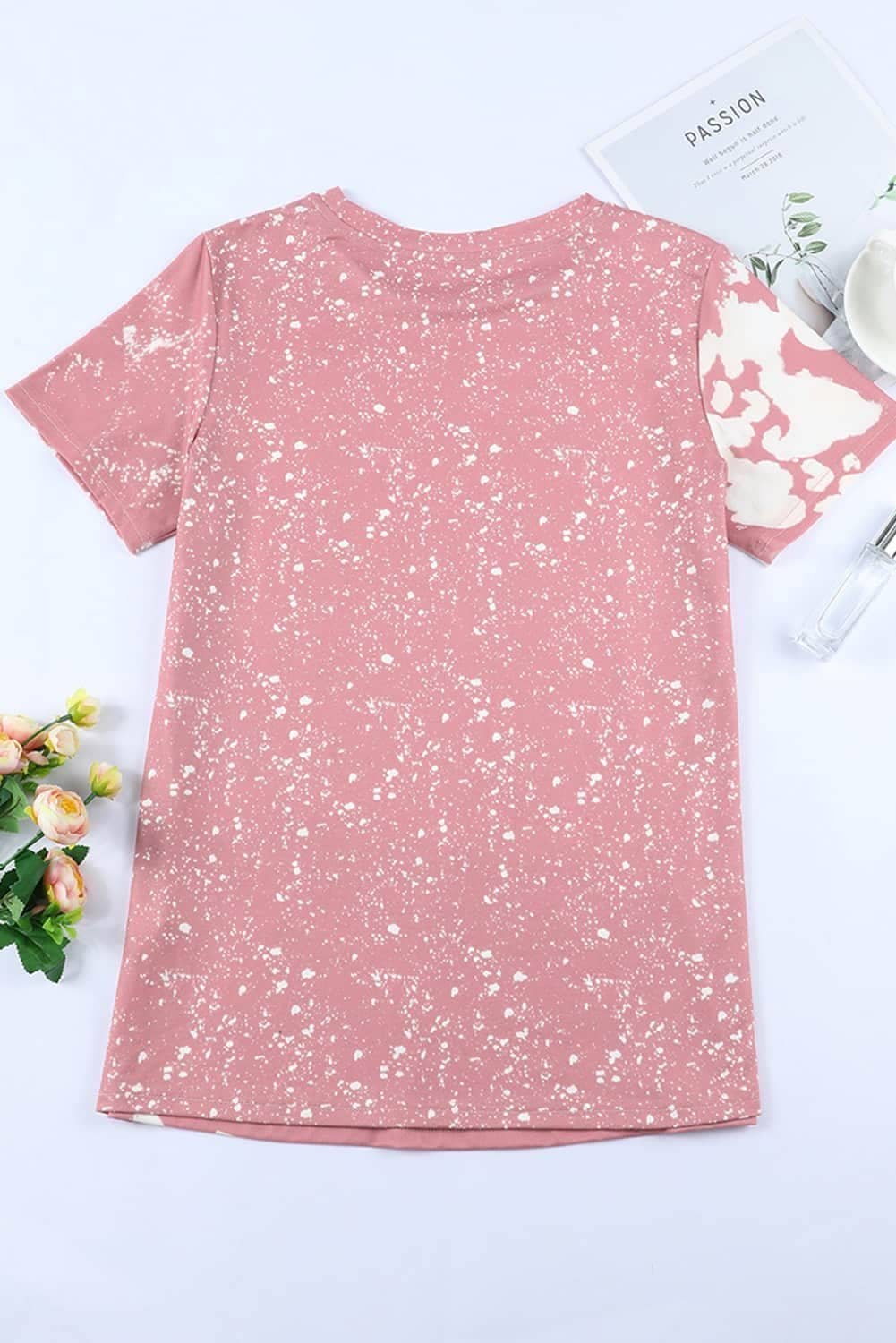 Pink Pray Graphic Tie Dye Tee