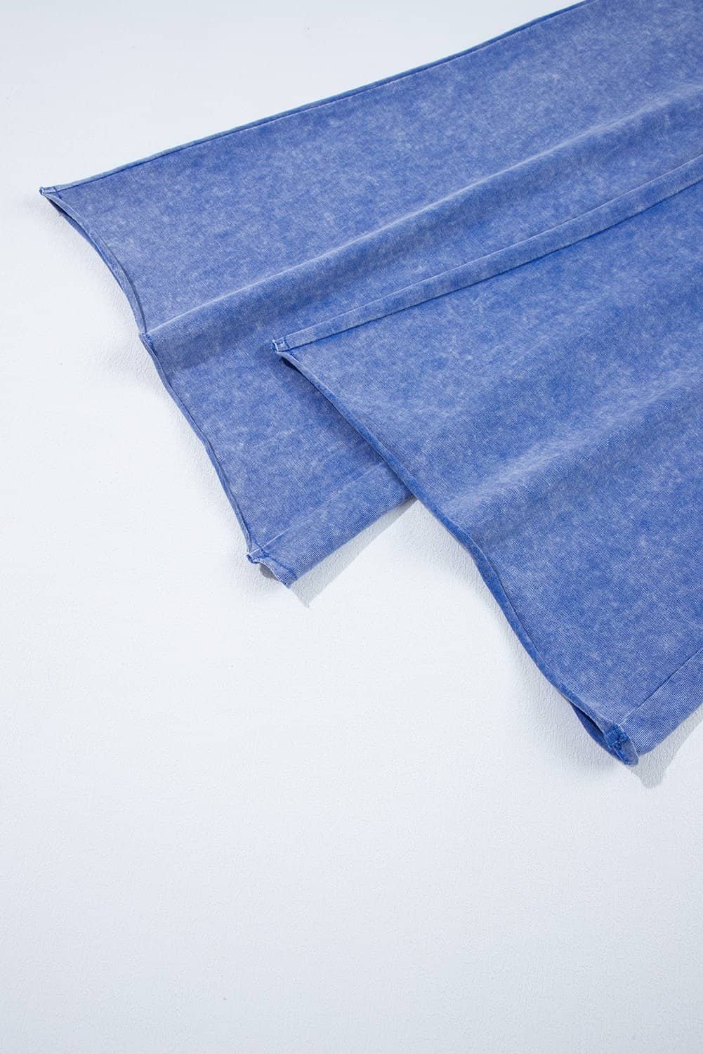 Ashleigh Blue Acid Wash Star Patched Rolled Trim Pants Set