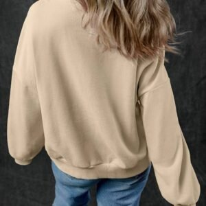 Smoke Gray Zip-Up Stand Neck Kangaroo Pocket Sweatshirt