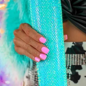 Green Full Rhinestone Straw Cup