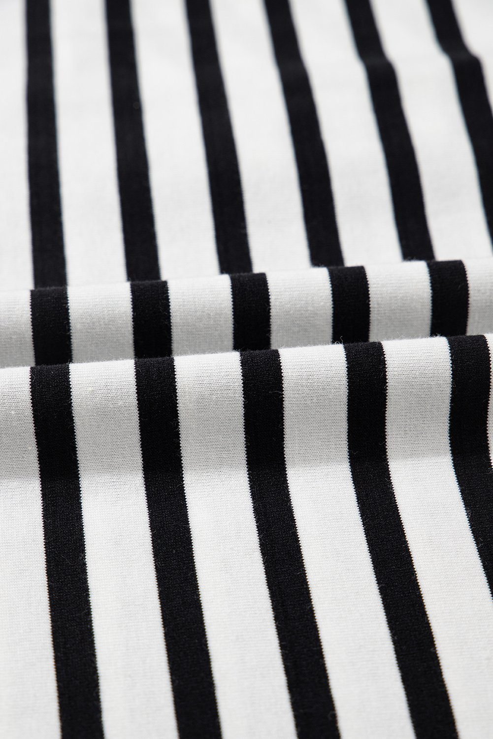 Black Stripe Contrast V Neck Collared Puff Sleeve T Shirt Mini Dress With Pockets