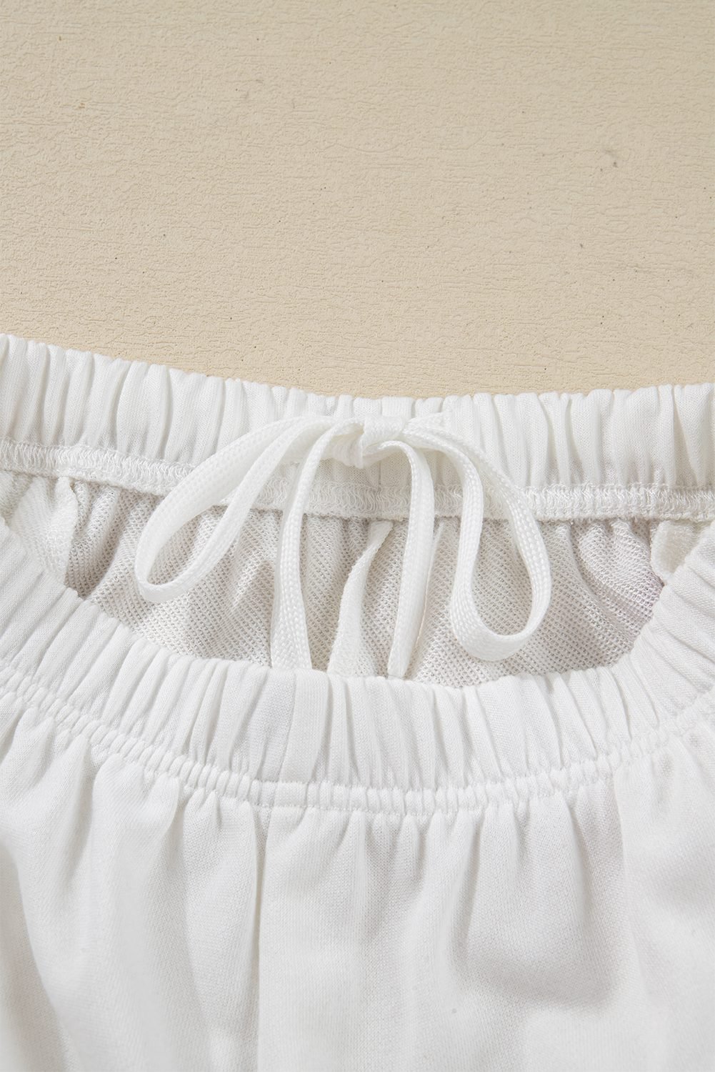 White Stripe Multi Christmas Tree Long Sleeve Top And Shorts 2Pcs Lounge Set