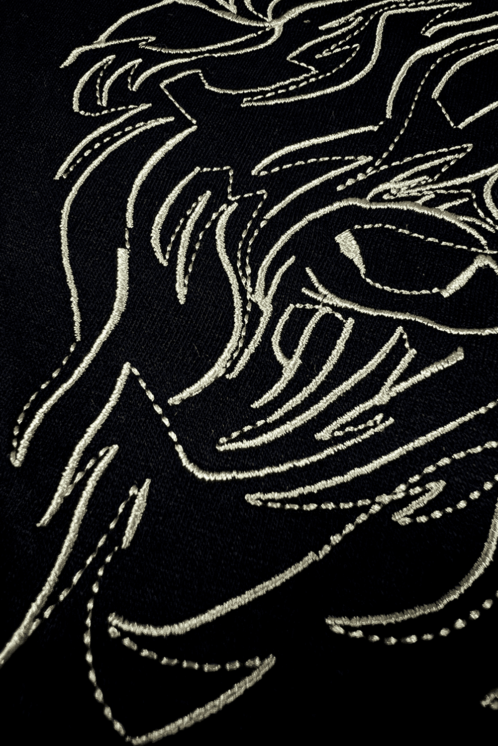 Black Western Bull Head Embroidered Pattern T Shirt