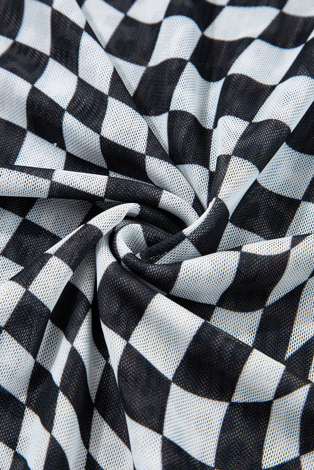 Multicolour Leopard Checkered Double Printed Reversible Sleeveless Long Dress