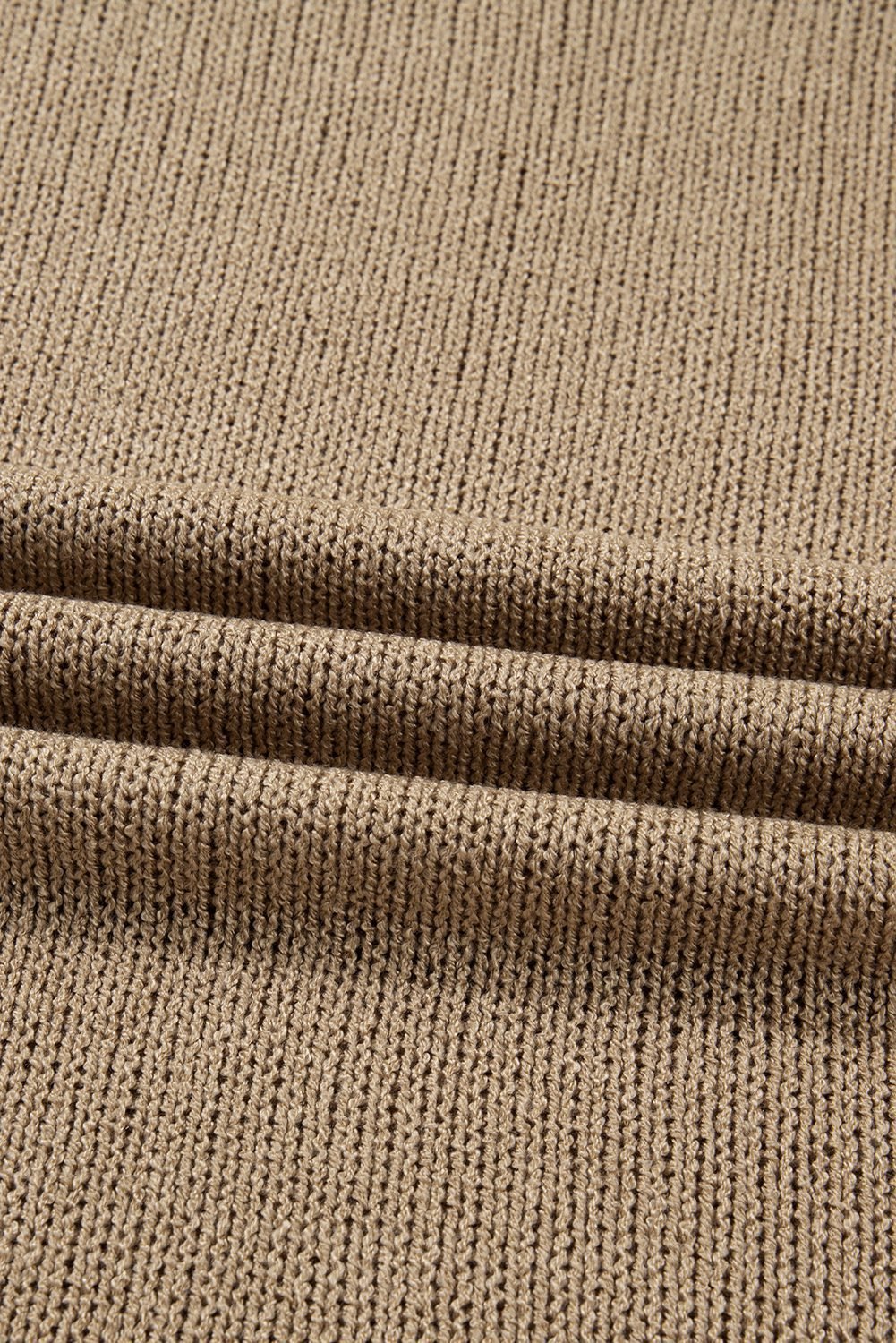 Pale Khaki Oversize Drop Shoulder Slouchy Sweater Dress