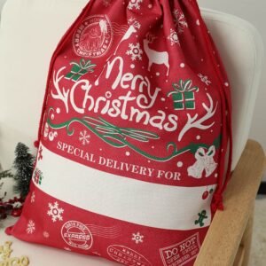 Christmas Drawstring Large Gift Bag 50*66Cm