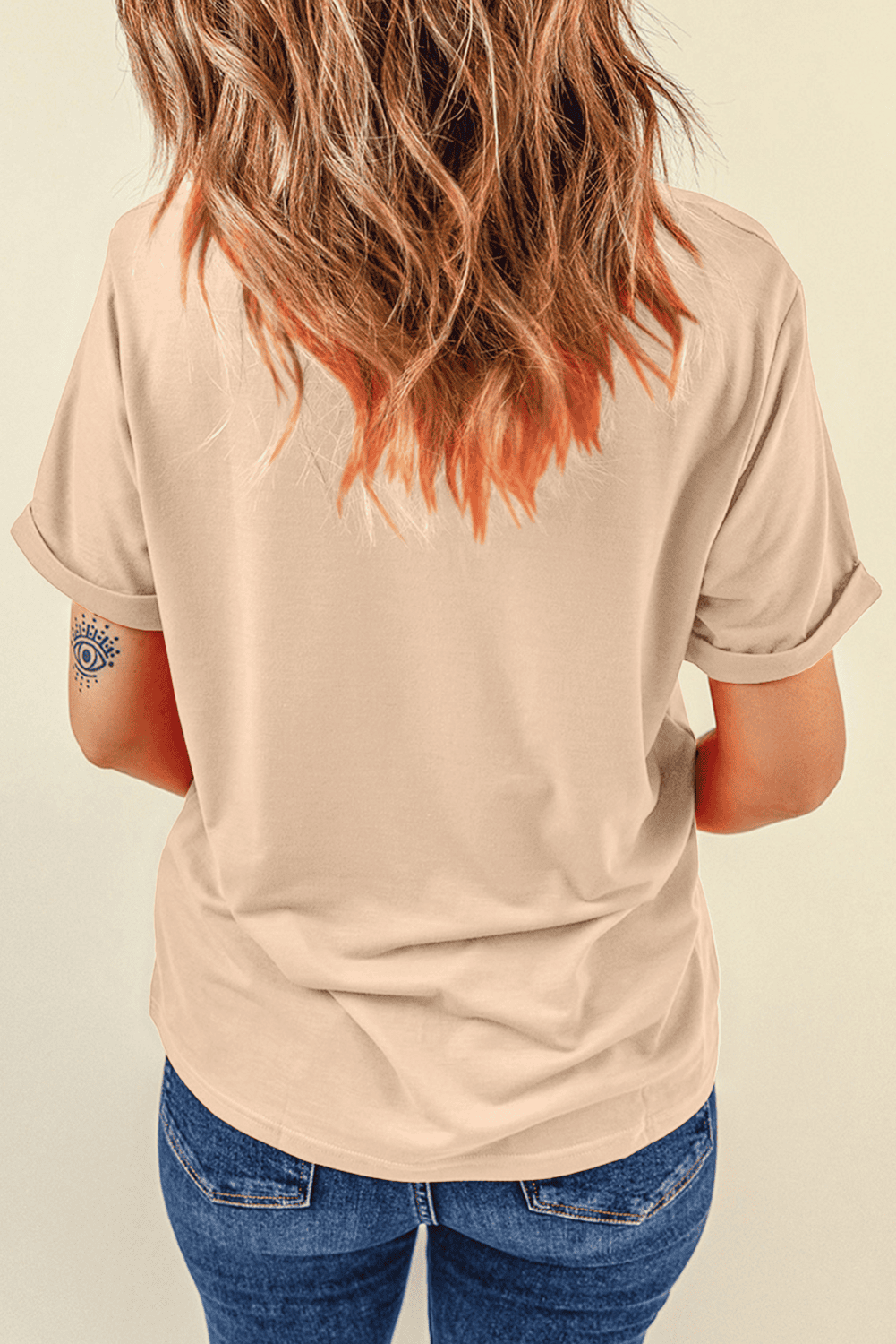 Khaki Gallant Horses Printed Casual T Shirt