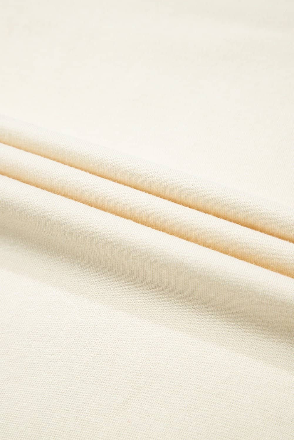 White Color Block Stitched Sleeve Loose T Shirt