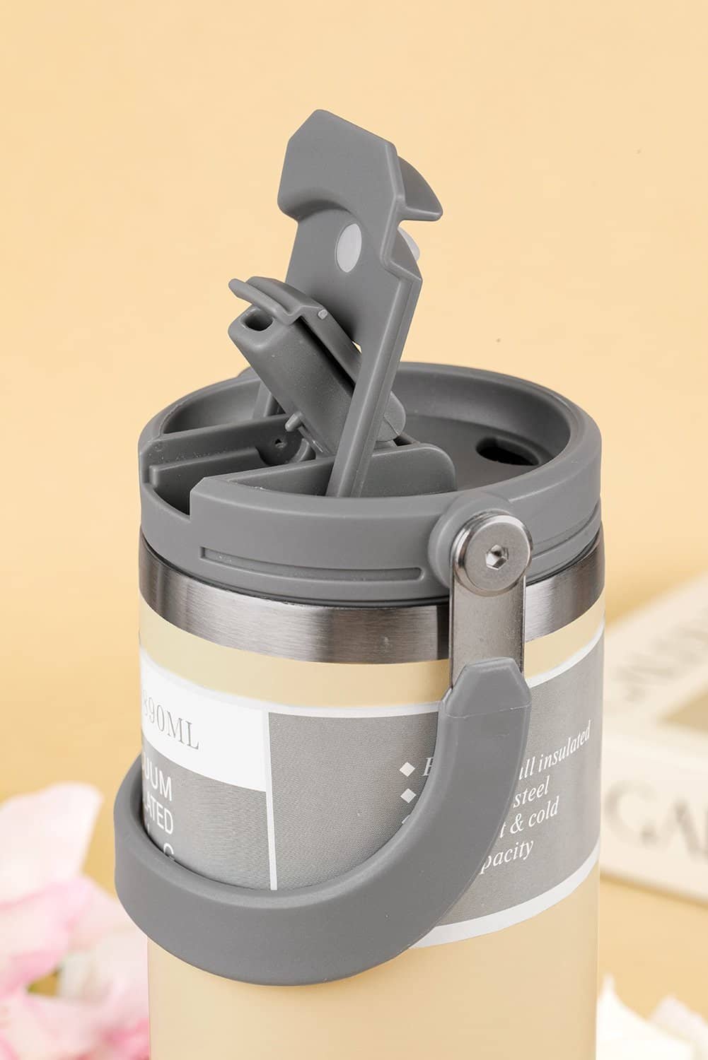 Jet Stream Minimalist Insulated Vacuum Cup With Handle 30Oz