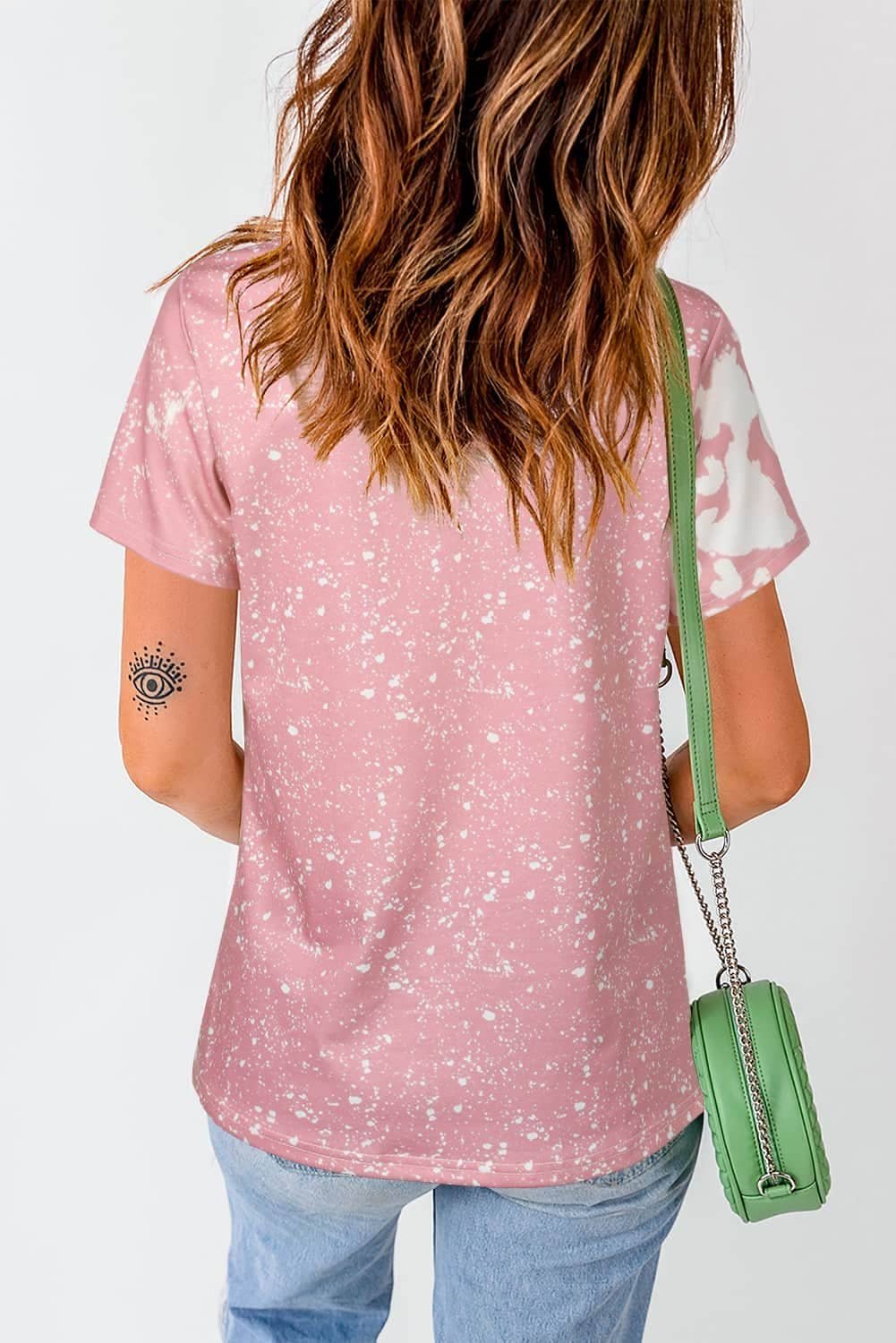 Pink Pray Graphic Tie Dye Tee