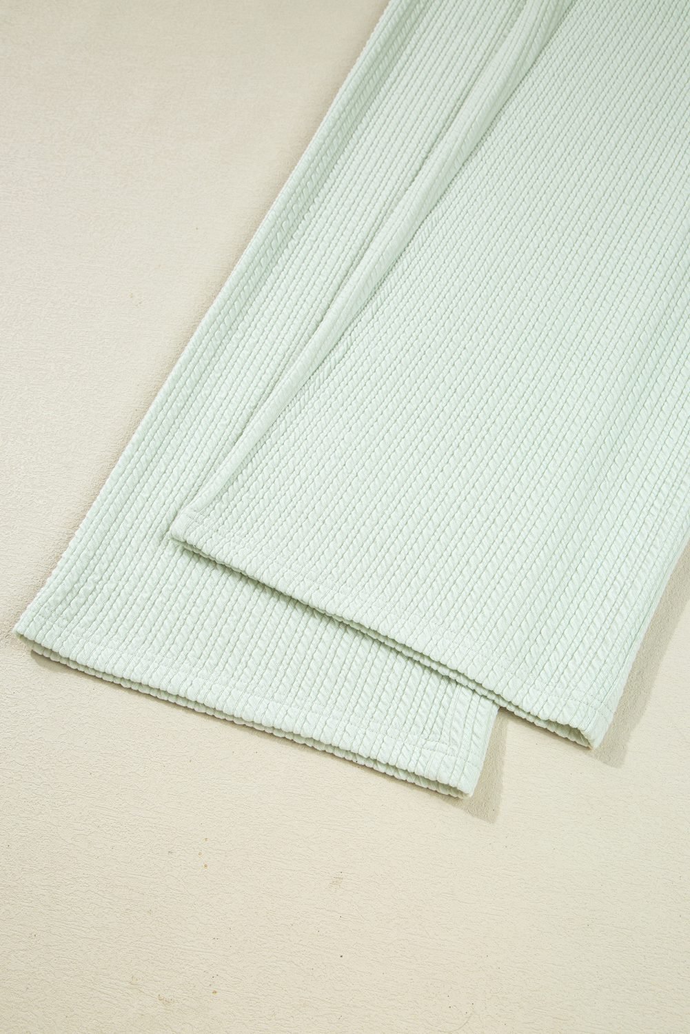 Clearly Aqua Textured Patched Chest Pocket Shirt And Pants Set