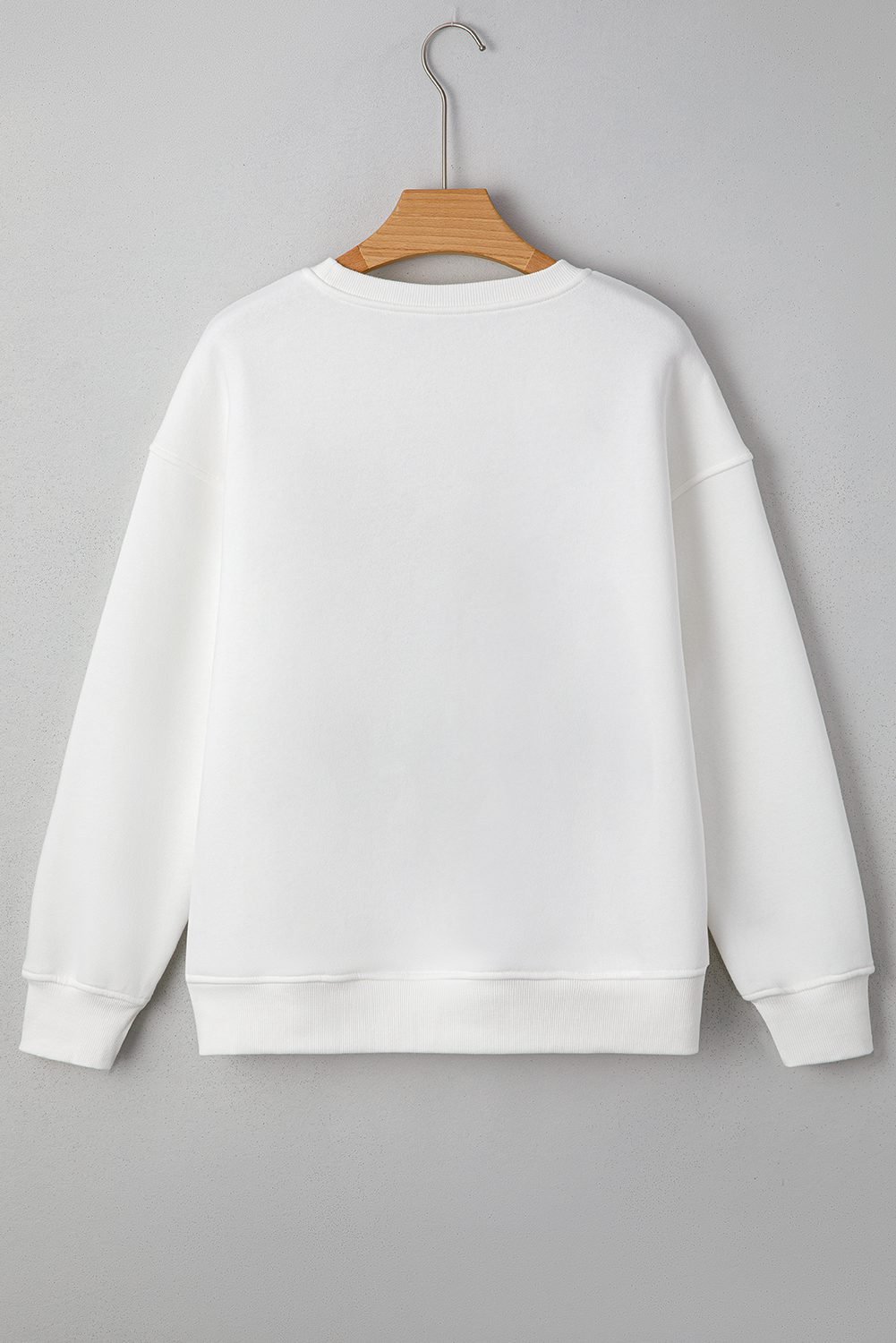 White Farm Fresh Pumpkins Embroidered Graphic Thanksgiving Holiday Sweatshirt